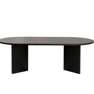 Affaire À Saisir Table basse en bois "Sable" - 60 x 119 x 40 cm - Bois Noir HABITAT ET JARDIN