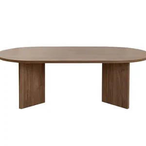 Table basse en bois "Sable" - 60 x 119 x 40 cm - Noyer HABITAT ET JARDIN Prix Choc