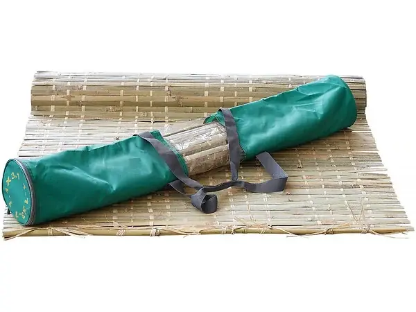Nouvel Arrivage Rouleau de bambou 210 x 210 cm avec fil de coton "Haya" HABITAT ET JARDIN