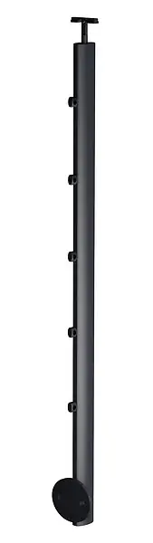 Poteau prestio anthracite fixation latérale 30 x 55 x 15 mm KORDO Nouvel Arrivage
