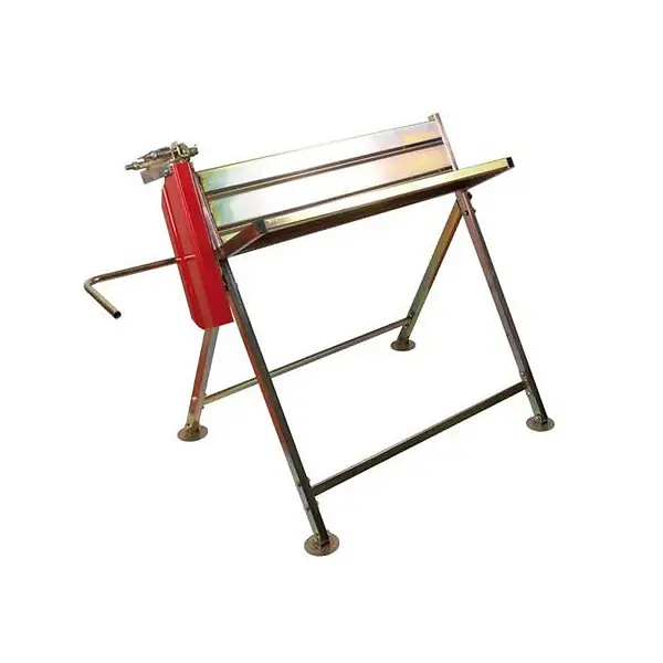Must-Have Chevalet porte buche RIBIMEX en metal avec support tronconneuse