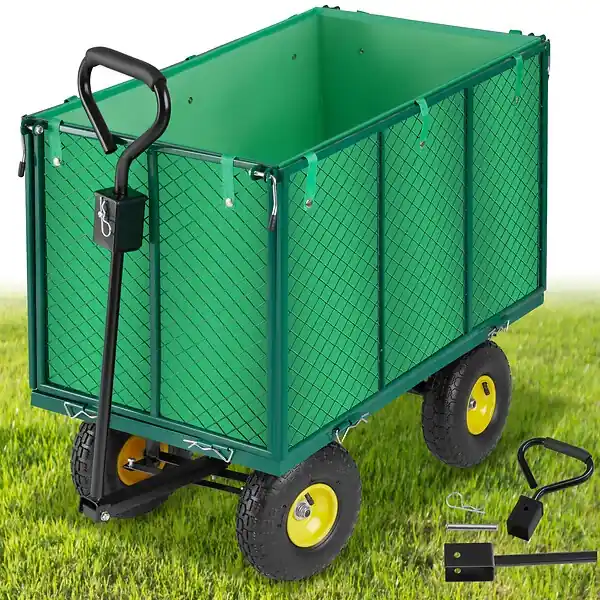Offre Exclusive Chariot de jardin 544 kg vert TECTAKE