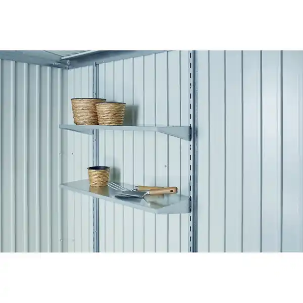 Commande En Gros Jeu de 4 étagères pour abri de jardin - Gris BIOHORT