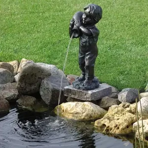 Fontaine gargouille Yannick - Vert-de-gris - H.48cm UBBINK Haute Qualité