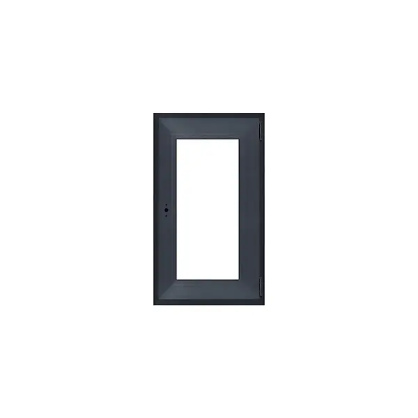 Promotion Saisonnière Fenêtre PVC 1 vantail - Anthracite - H.480xL.450mm QUADROFORM