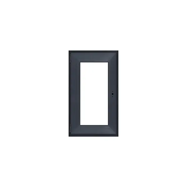 Fenêtre PVC 1 vantail gauche - Anthracite - H.480xL.450mm QUADROFORM Pas Cher