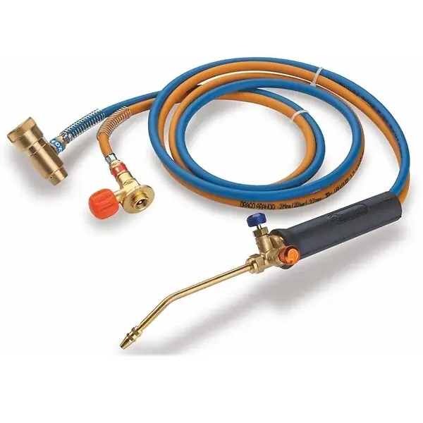 Expédié Aujourd'hui Chalumeau Bi-Gaz Oxygene Propane Tuyau 1.5 m Connection M10 Soudo brasure KEMPER