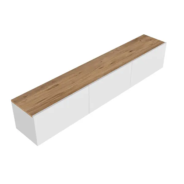 Meuble TV en bois "West" - 150 x 32 x 30 cm - Pin blanc de l‘Atlantique HABITAT ET JARDIN Remise