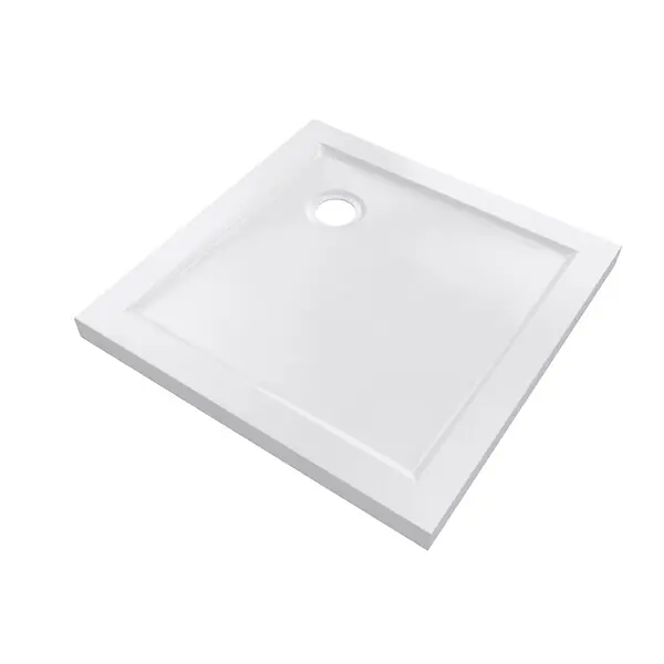 Prix Choc Receveur de douche extra plat en acrylique blanc 70x70cm AURLANE