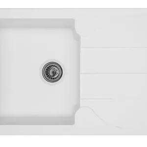 Prix Promo Evier à encastrer Aloa - Blanc - SMC - L81 x l50cm DIADEM
