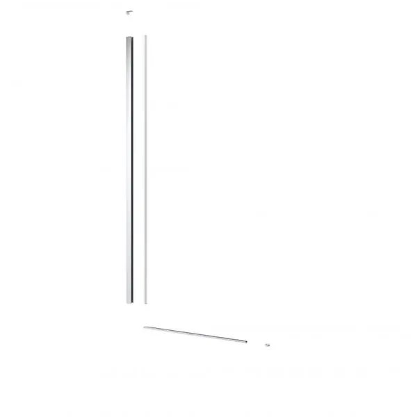 Swiss Aqua Technologies Walk-in Set pour installation de paroi de douche avec profilé, rail inférieur et kit de montage, Chrome Vente Flash
