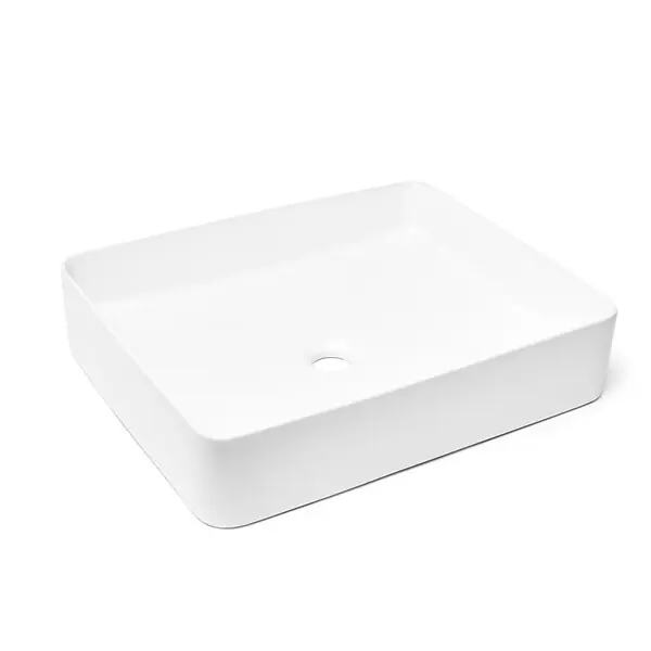 Promotion Swiss Aqua Technologies Infinitio Vasque à poser 50 x 40 x 11 cm, sans trop-plein, Blanc mat (SATINF5040M)