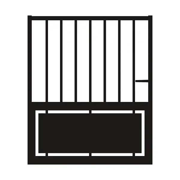 Portillon droit serrure fournie - H 1,20m Top Vente