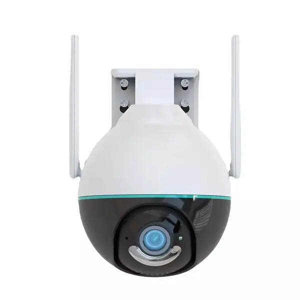 Daewoo - Caméra de surveillance extérieure rotative EP506 - Wifi - Alimentation électrique ou PoE Nouvelle Collection