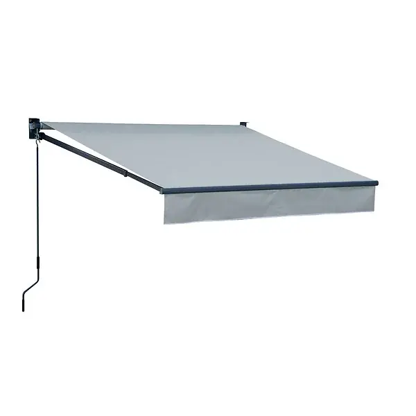 Prix Choc Store banne SAULE 2,5 × 2m - Toile grise et structure grise HAPPY GARDEN