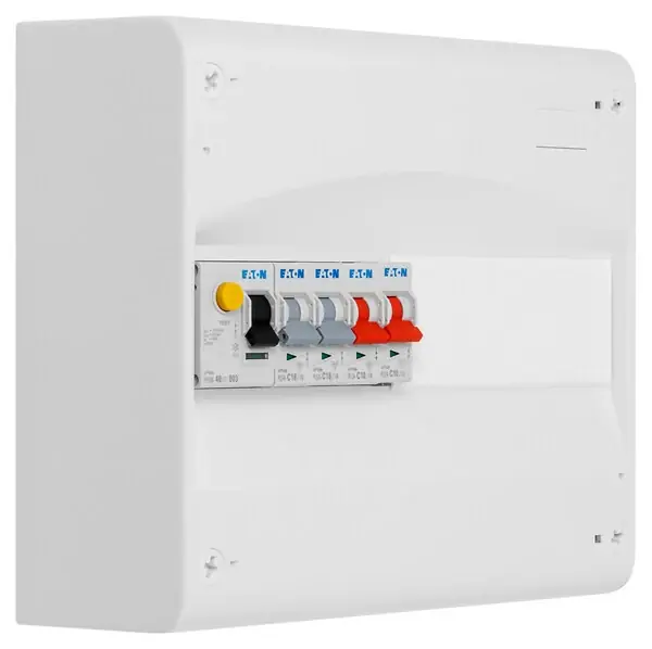 EATON Tableau 1 rangée pré-équipé 1 inter. diff. 40A type AC + 4 disjoncteurs EATON CAPRI Dernière Chance