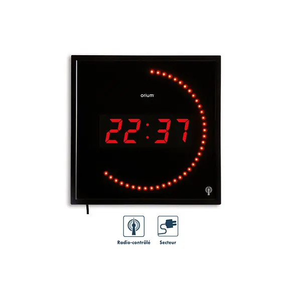 Horloge à LED radio contrôlée - Orium Solde