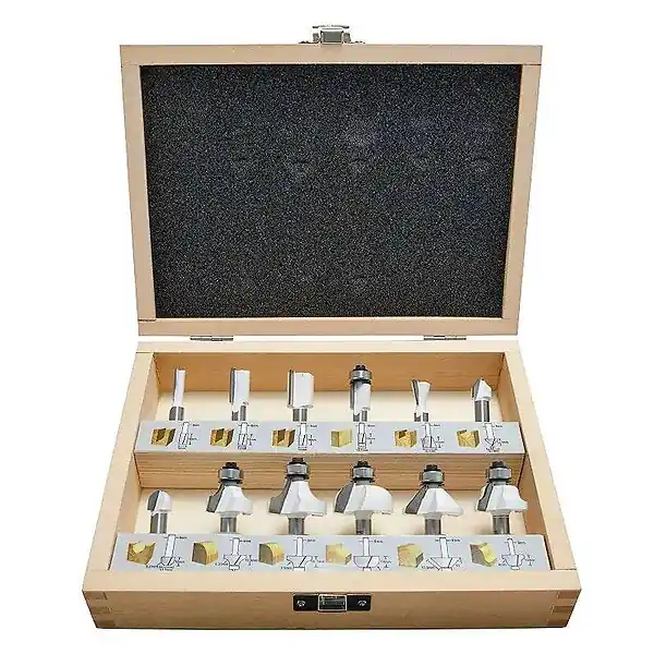 Super Prix Coffret de 12 fraises à bois MAKITA D-53556 pour défonceuse (queue 8mm)