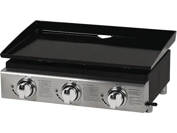 Dernière Chance Plancha "Presto 3" - 3 Brûleurs - 7.5kW - Gris HABITAT ET JARDIN