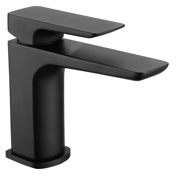 Brevis mitigeur de lavabo en laiton à levier, sans vidage, noir mat (SATBSBRE271C) SWISS AQUA TECHNOLOGIES Prix Choc