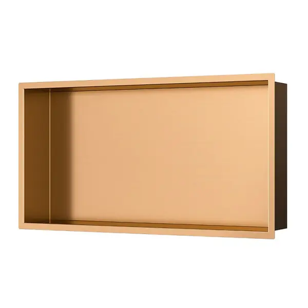Achetez Aujourd'hui Aurum Niche de Douche à encastrer, Acier Inoxydable 304, 60x30x10cm, Cuivre brossé PVD (SATAURN6030BRG) SWISS AQUA TECHNOLOGIES