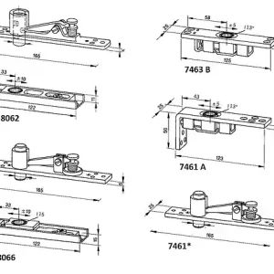 Pivot du haut 7463A partie inférieure - DORMA - 46020048 Pas Cher
