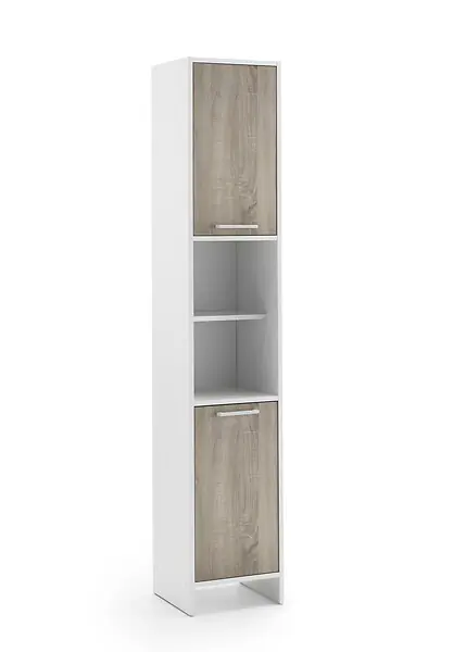 Livraison Express Colonne mélaminé 2 portes - H.180xL.34xP.33cm LEMPERT