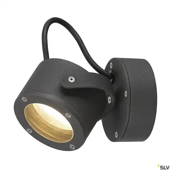 Applique et plafonnier extérieur SLV SITRA 360, anthracite, GX53/TCR-TSE, 9W max, IP44 Produit De Marque