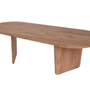 Table basse en bois "Ovalis" - 130 x 65 x 40 cm - Pin atlantique HABITAT ET JARDIN Petit Prix