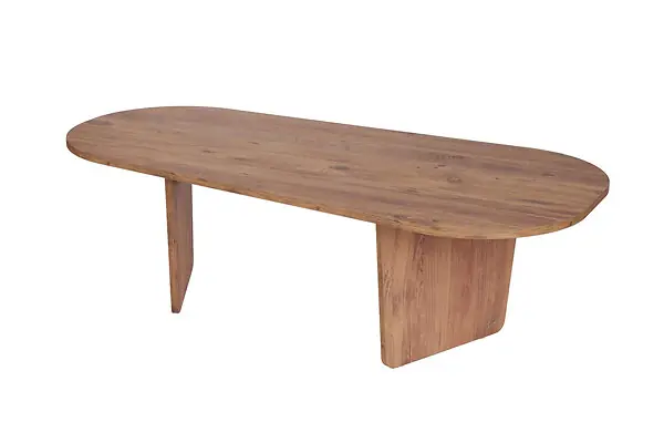Table basse en bois "Ovalis" - 130 x 65 x 40 cm - Pin atlantique HABITAT ET JARDIN Petit Prix
