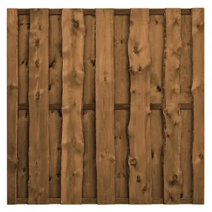 Ecran occultant Texas en pin - Marron - 180x180cm - Ep.50mm CERLAND Produit De Marque