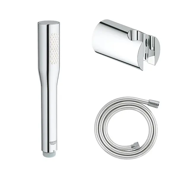 Marque Pack douchette 1 jet Vitalio Get Stick + Flexible 1500 chromé + Support pour douchette GROHE