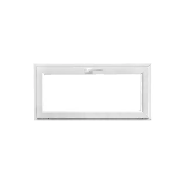 Fenêtre à châssis abattant PVC - Blanc - H.48xL.125cm QUADROFORM Populaire