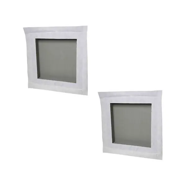 Duo de niches à carreler étanche U-Tile DUONICHE30/30-INT - Format intérieur 30x30cm - Profondeur 6cm MARMOX Populaire