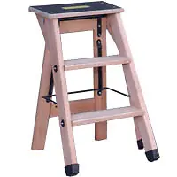 Escabeau bois professionnel 2 marches + tablette OUTIFRANCE Vente Flash