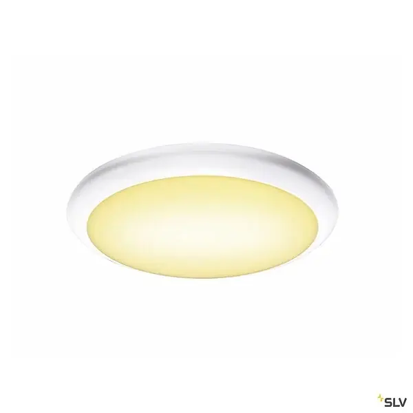 Dernier Modèle Applique et plafonnier extérieur SLV RUBA, blanc, avec LED intégrée - Ø 27 cm