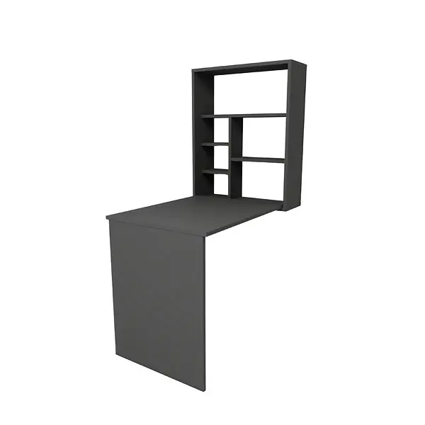 Table de maquillage en bois "Sedir" - 90 x 59 x 74 cm - Gris anthracite HABITAT ET JARDIN Expédié Aujourd'hui