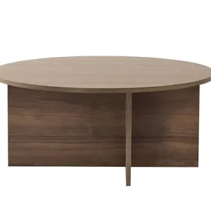 Table basse en bois "Soleil" - 90 x 90 x 40 cm - Noyer HABITAT ET JARDIN Petit Prix