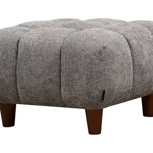 Offre Spéciale Ottoman pour canapé droit "Matignon" - 70 x 70 x 46 cm - Gris HABITAT ET JARDIN