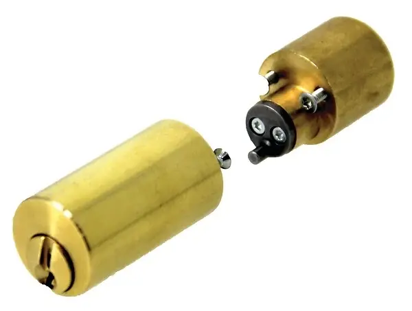 Jeu de cylindre rond pour serrure en applique V5 diamètre 25mm longueur 45mm - VACHETTE - 19441000 Prix Cassé