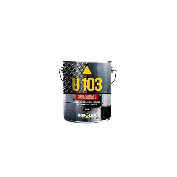 Super Prix U 103 Primaire d‘accrochage et de protection antirouille 3L Noir - Duralex