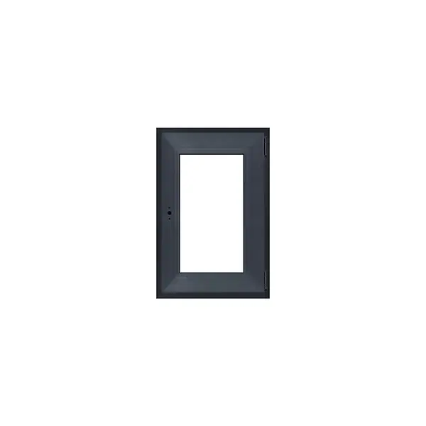 Fenêtre PVC 1 vantail - Anthracite - H.480xL.450mm QUADROFORM Bon Plan