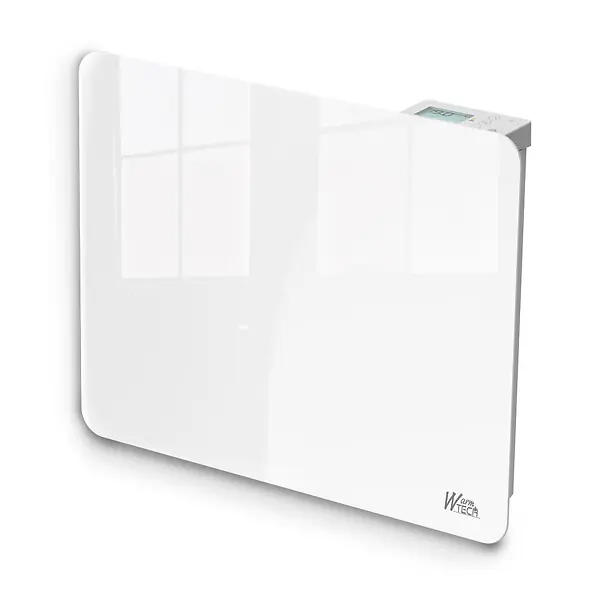 Achetez Aujourd'hui Radiateur inertie céramique avec façade en verre 1000 W - IP24 - NF - Fil pilote 6 ordres WARM TECH
