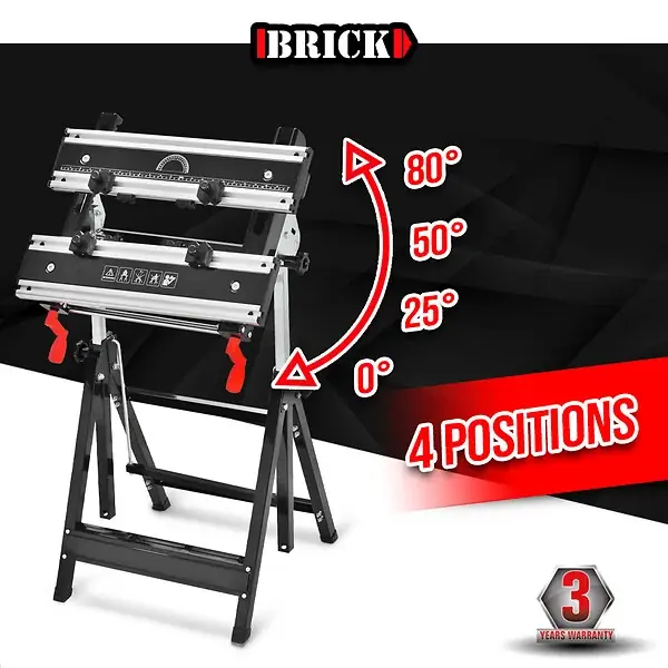 Achat Immédiat Etabli télescopique métallique 60 x 58 x 77cm - Charge max 100kg BRICK