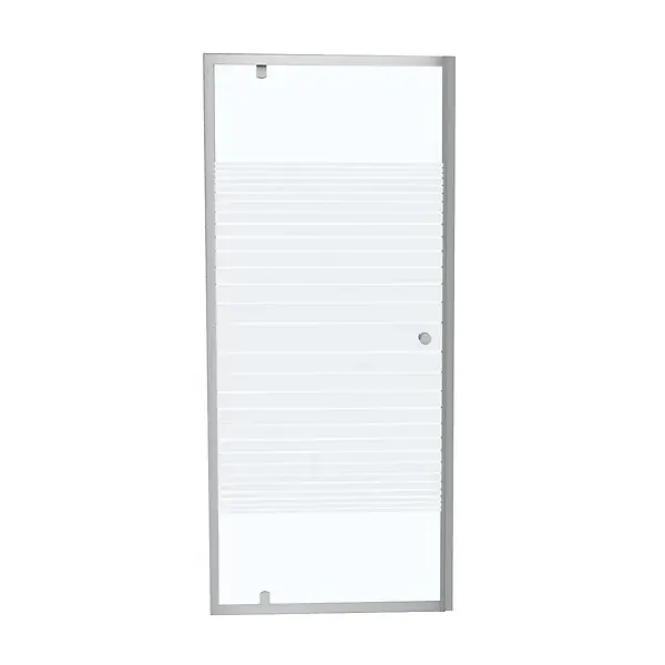 Nouvel Arrivage Porte de douche pivotante 4mm sérigraphiée - l80xH185cm