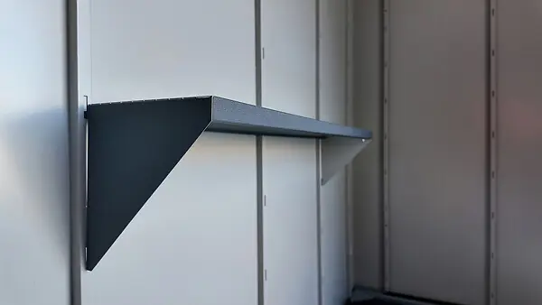 Étagère métal GARY - Anthracite - L.100xl.21xH.22cm WEKA Commander Vite