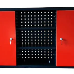 Acheter Direct Armoire murale d‘atelier acier - Noir et Rouge - 60Kg DEFPRO