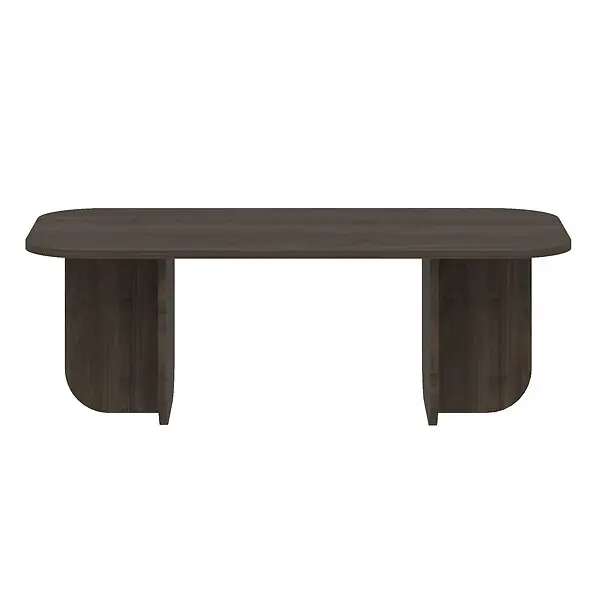 Usine Directe Table basse en bois "Becaj" - 120 x 60 x 41 cm - Noyer HABITAT ET JARDIN