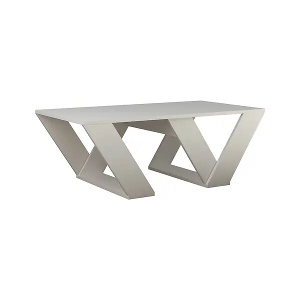 Table basse en bois "Pipra" - 110 x 60 x 40 cm - Blanc HABITAT ET JARDIN Acheter Direct