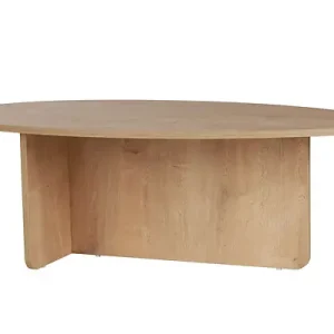 Table basse en bois "Orba" - 120 x 65 x 40 cm - Chêne HABITAT ET JARDIN Pas Cher